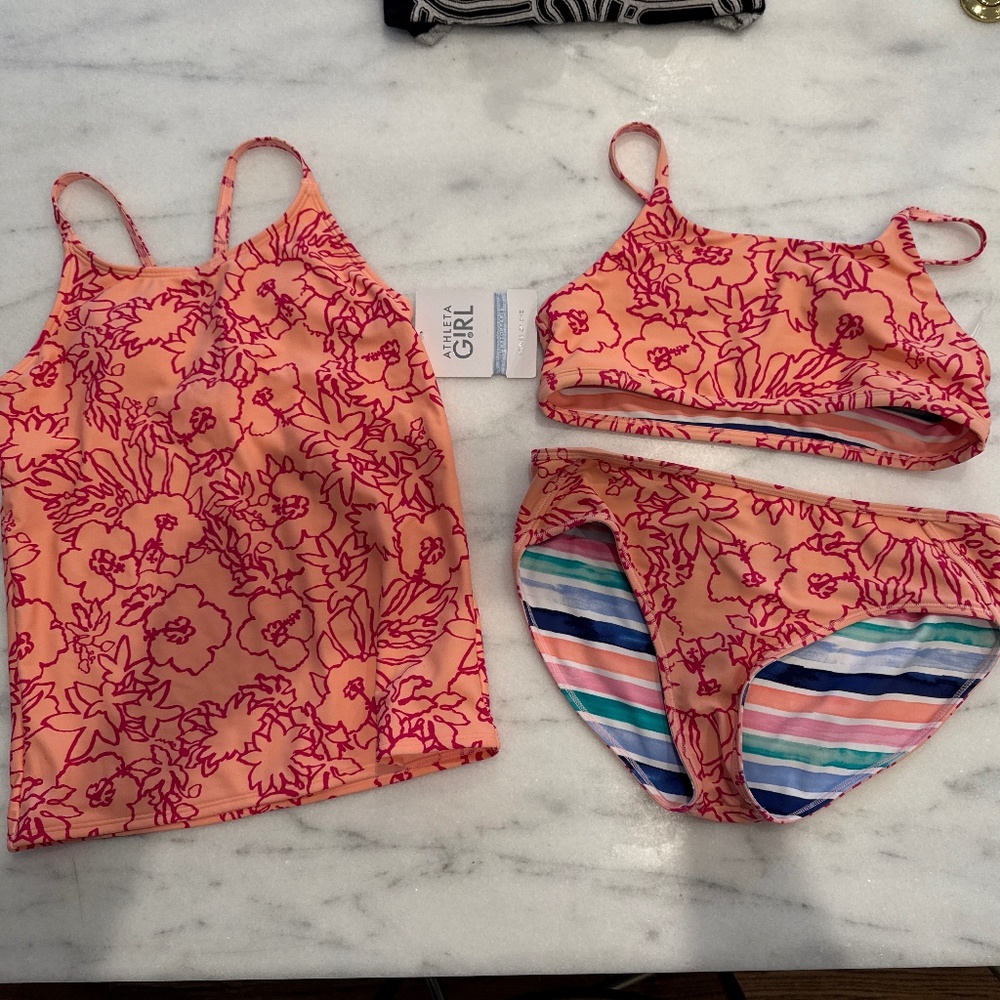 Atletha Girl Beachy Keen bathing suit set NWT size XXL/16
